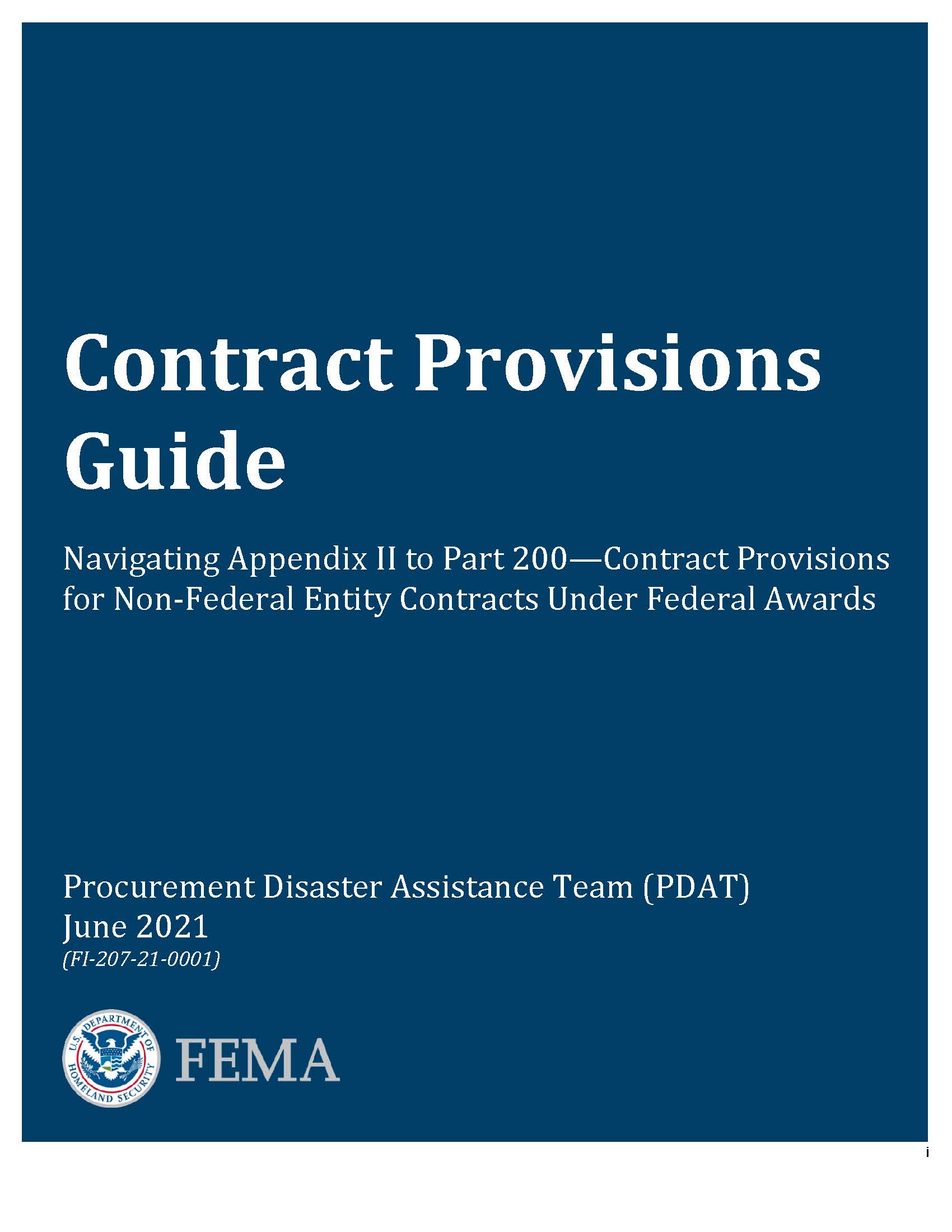 Contract Provisions Guide cover image