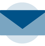 Un icono de correo electrónico.
