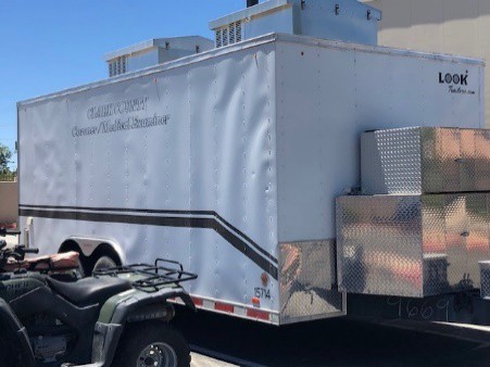 Mass casualty incident trailer purchased with FY 2008 UASI grant funds.