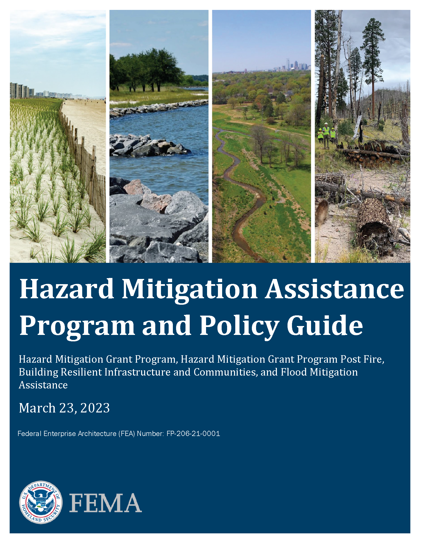 Hazard Mitigation Assistance Guidance Cover Image