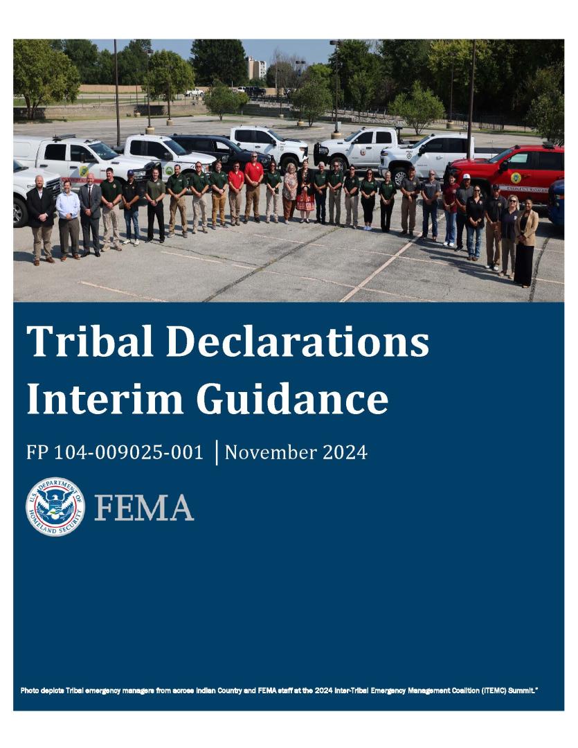 tribal declarations interim guidance cover