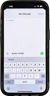 Text to zip code for disaster information