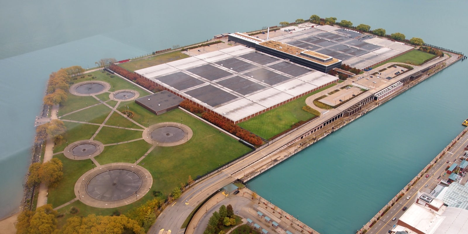 Figure 8: Arial view of James W. Jardine water purification plant in Chicago