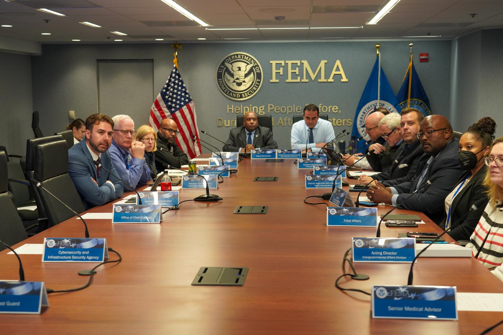 FEMA leadership at headquarters