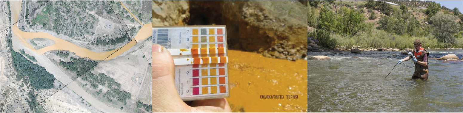 Figure 31: Chemical contamination and environmental testing of the Aminas River (Colorado) following a mining wastewater spill