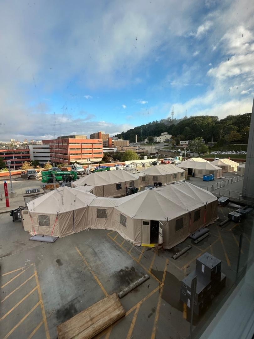 The Administration for Strategic Preparedness and Response deployed a National Disaster Medical System (NDMS) team to provide 24-hour emergency department surge support at Mission Hospital in Asheville. This is one of four sites in western North Carolina receiving NDMS medical support. 