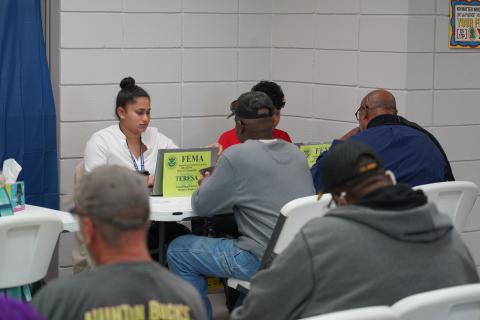 Caption: Greenville, SC (Oct. 11, 2024) - FEMA's Disaster Recovery Center is open to those affected by Hurricane Helene.