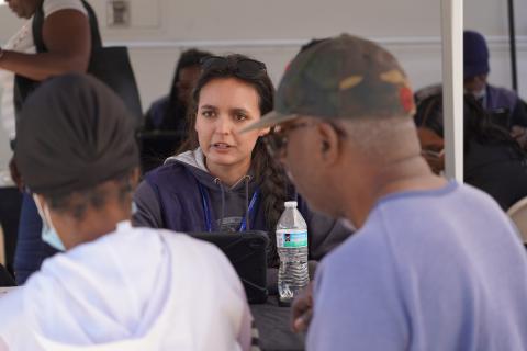 Caption: Allendale, S.C. (October 17th, 2024) - FEMA participates in Team South Carolina Day where they assisted people affected by Hurricane Helene.