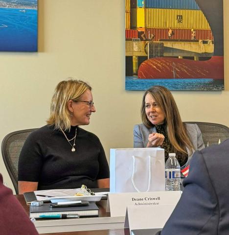 Caption: FEMA Administrator Deanne Criswell (left) and CISA Director Jen Easterly agree that preparing for cyber incidents is critical in today’s threat environment.