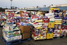  Convoy of Hope has a cache of baby supplies ready to be shipped to victims of hurricane Katrina. New Orleans is being evacuated as a result of flooding from hurricane Katrina. Photo by: Liz Roll