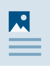 Icon of a Blog Document with a generic photo placeholder and lines