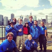 FEMA Corps team Tundra 3 posed for a photo during their deployment to New York to help with Hurricane Sandy recovery efforts in 2012.