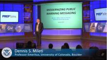Thumbnail image of Dr. Dennis Mileti’s PrepTalk video