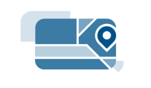 Illustration of a map with a pin