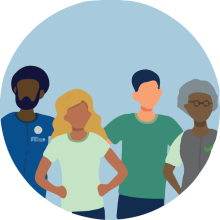 Diverse group of FEMA employees