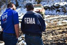 FEMA and SBA survey damages in the impacted areas of WV following the February 15-28, 2025 winter flooding. (FEMA)