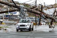 Irma Knocks Out Power In St, Thomas