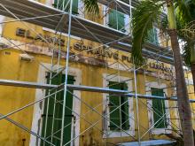 Hurricane repairs began in March at the Elaine I