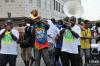 The “Free Agents,” One of many brass bands that participated in the Katrina 10 Commemorative Second Line in New Orleans Aug. 29, 2015, 